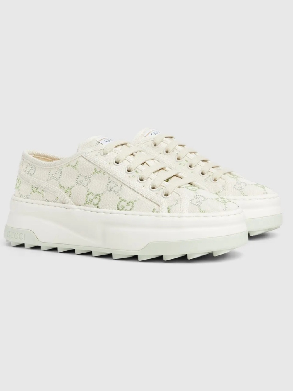 Gucci 1977 Tennis GG crystal platform sneakers